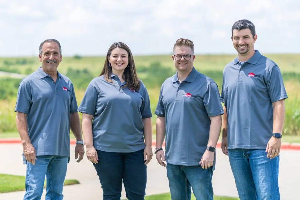 The All Pro Roofing family leadership team
